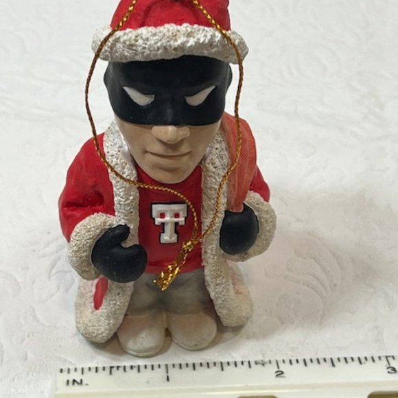 VTG Texas Tech Red Raiders "Masked Rider Christmas Hanging Ornament Collectible - Picture 6 of 7